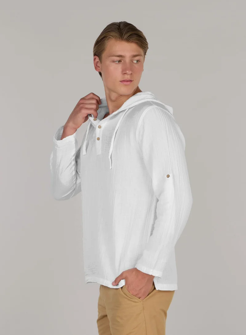 Just Nature  Resort Long Sleeve Hoodie for Men | Best Price UAE