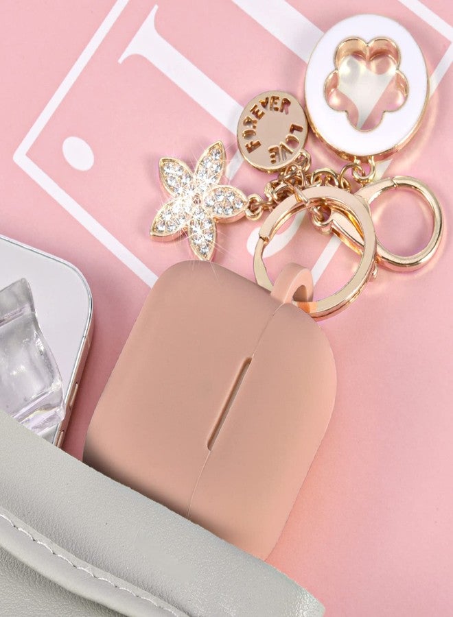 VISOOM Case for Airpods 3 Pink Airpods 3rd Cases 2021 Silicone for iPod 3 Earbuds Case Cover Women Wireless Charging Case with Accessories Girl Bling Keychain for Apple Ear Buds 3rd Generation - Image 2