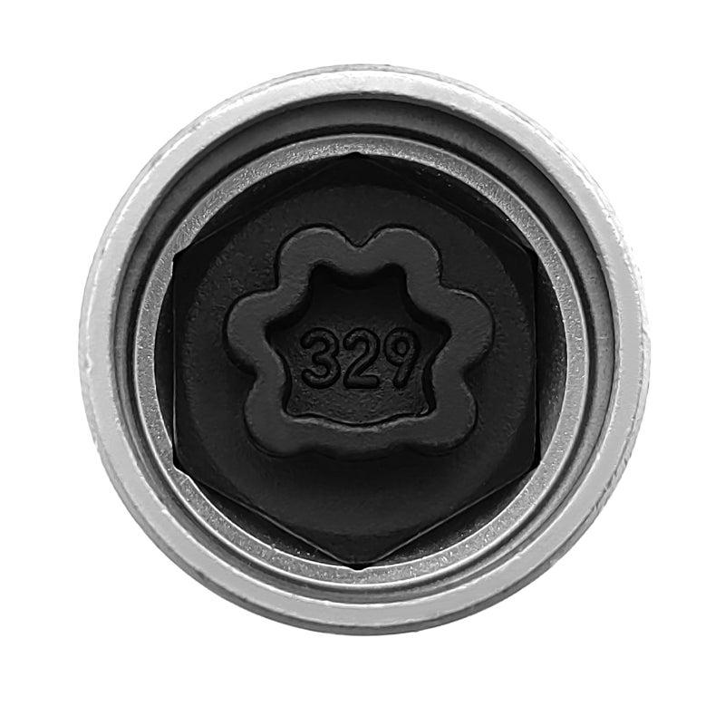 Anti-theft Screw Socket Wrench Silver 329 Unique Security Design - Vehicle-specific Matching Security Master Locking Wheel Nut Key for Car Wheel Anti-theft Protection - Image 1