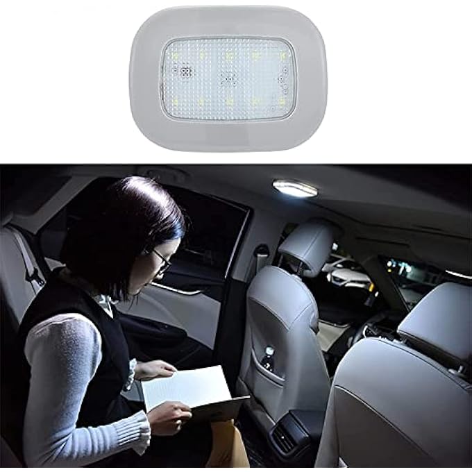 Excefore Car Led Lights Interior Portable Small Incar Led Touch Lights With 10 Bright Led Lamp Beads Usb Rechargeable Lighting Light Car Emergency Light Warm White Light - Image 2