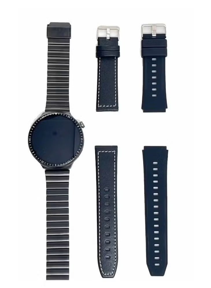 Haino Teko RW 55 Smart Watch with Super Max Curved AMOLED Display, 3 Pairs of Straps, and Charging Cable for Men - Stylish Black Design, Fitness Tracker, Heart Rate Monitor, Waterproof, Long Battery Life, Customizable Features for Daily Wear - Image 5