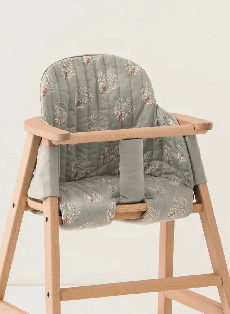 نوبودينوز Blue Gatsby & Cream Growing Green High Chair Cushion