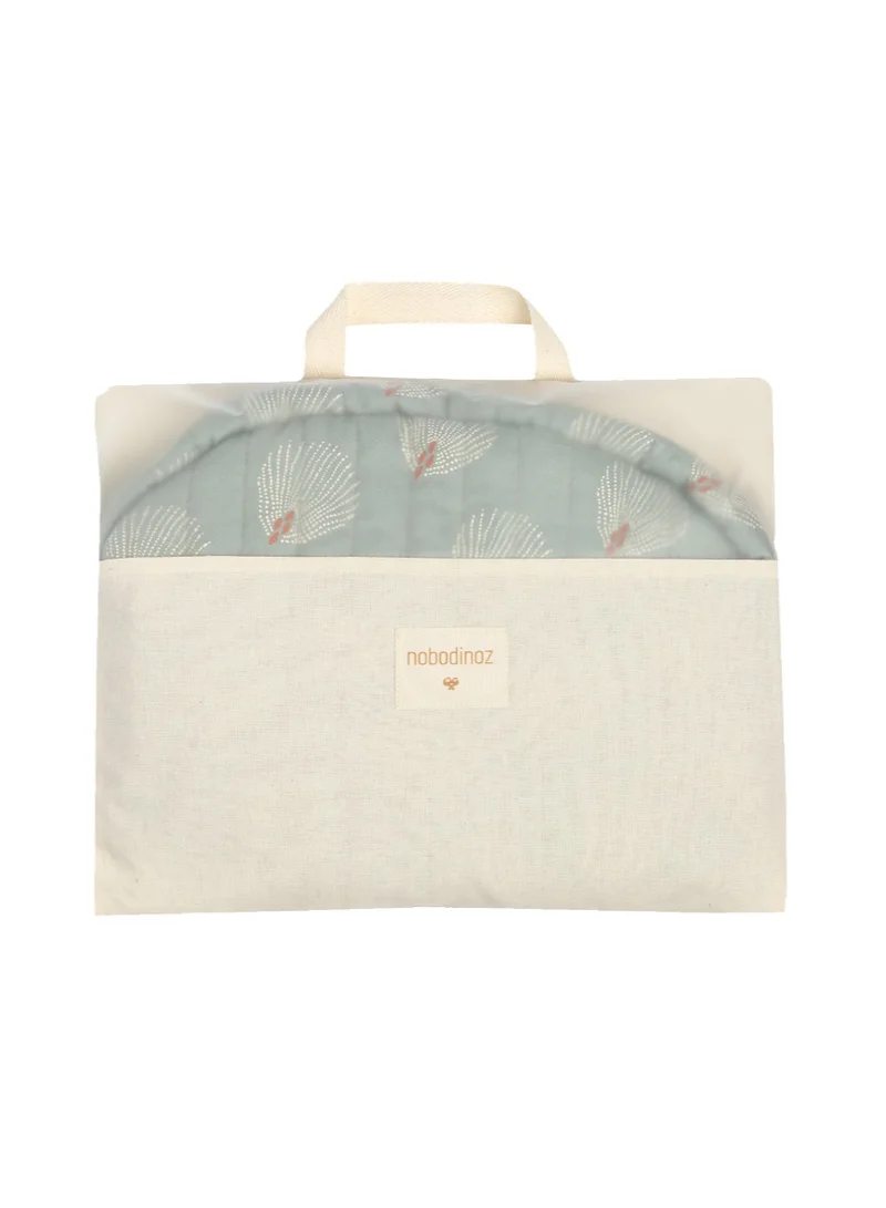 nobodinoz Blue Gatsby & Cream Growing Green High Chair Cushion