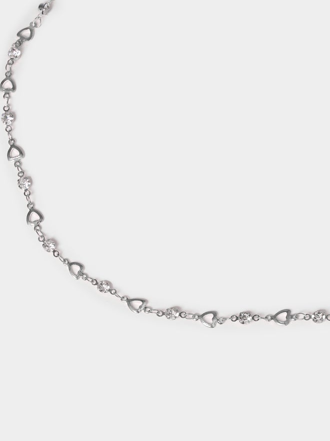 Styli Styli Embellished Heart Trail Necklace  - Image 2