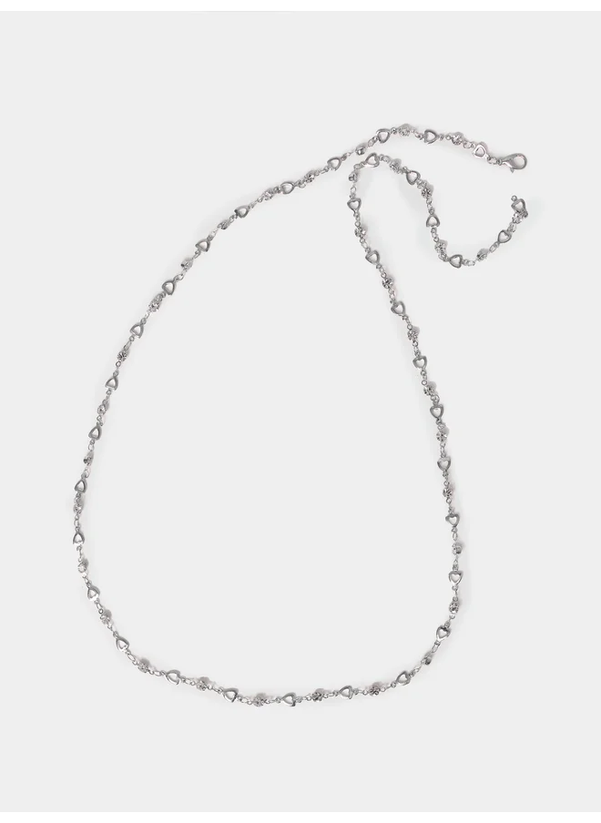 Styli Styli Embellished Heart Trail Necklace
