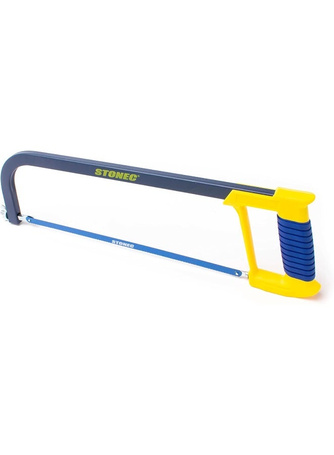 Stonec Hacksaw With Rubber Grip Handle, 300 Mm - 12-Inch Size