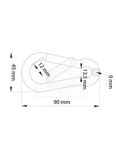 Generic Heavy duty 3.5" grommets and 660 lbs weight capacity per clip Attached with strong rubber click-on hook for hammock, punching bags, swing chairs, gym 4pcs  - Image 4