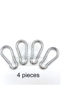 Generic Heavy duty 3.5" grommets and 660 lbs weight capacity per clip Attached with strong rubber click-on hook for hammock, punching bags, swing chairs, gym 4pcs  - Image 2