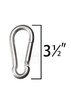 Generic Heavy duty 3.5" grommets and 660 lbs weight capacity per clip Attached with strong rubber click-on hook for hammock, punching bags, swing chairs, gym 4pcs  - Image 3