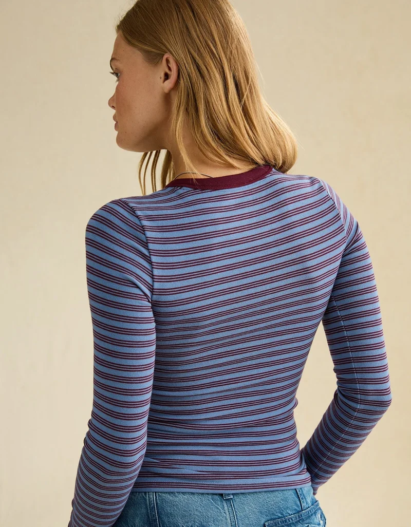 American Eagle  AE Cozy Crew Neck Long Sleeve T-Shirt for Women | Best Price UAE