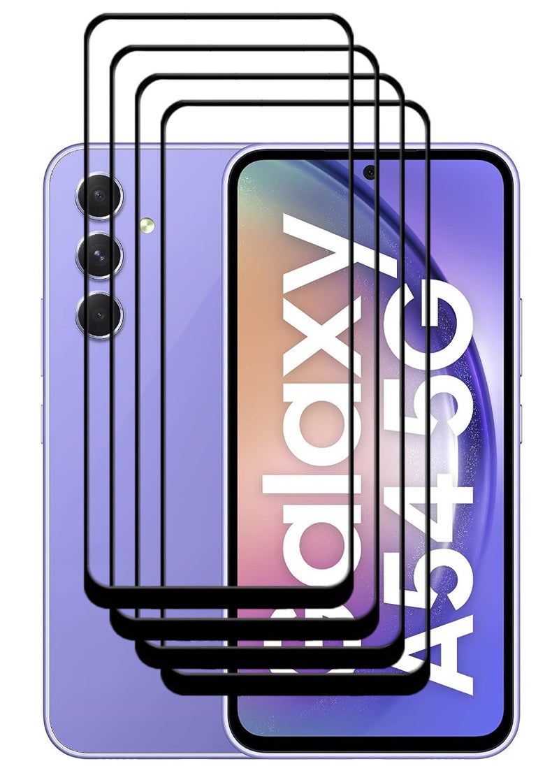 ACLIX 4 Pieces Antistatic ESD Dustproof Premium Quality High Definition Tempered Glass Screen Protector Designed For Samsung Galaxy A54 - Image 1