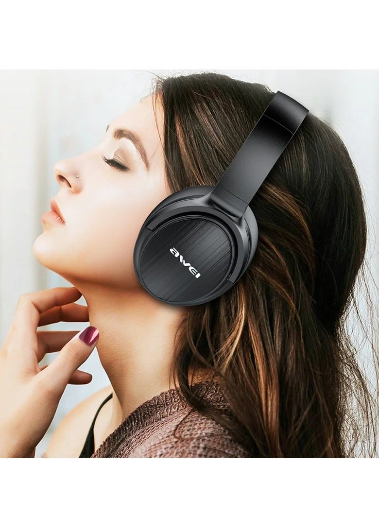 Awei A780BL Bluetooth Over-Ear Headphone Black - Image 5