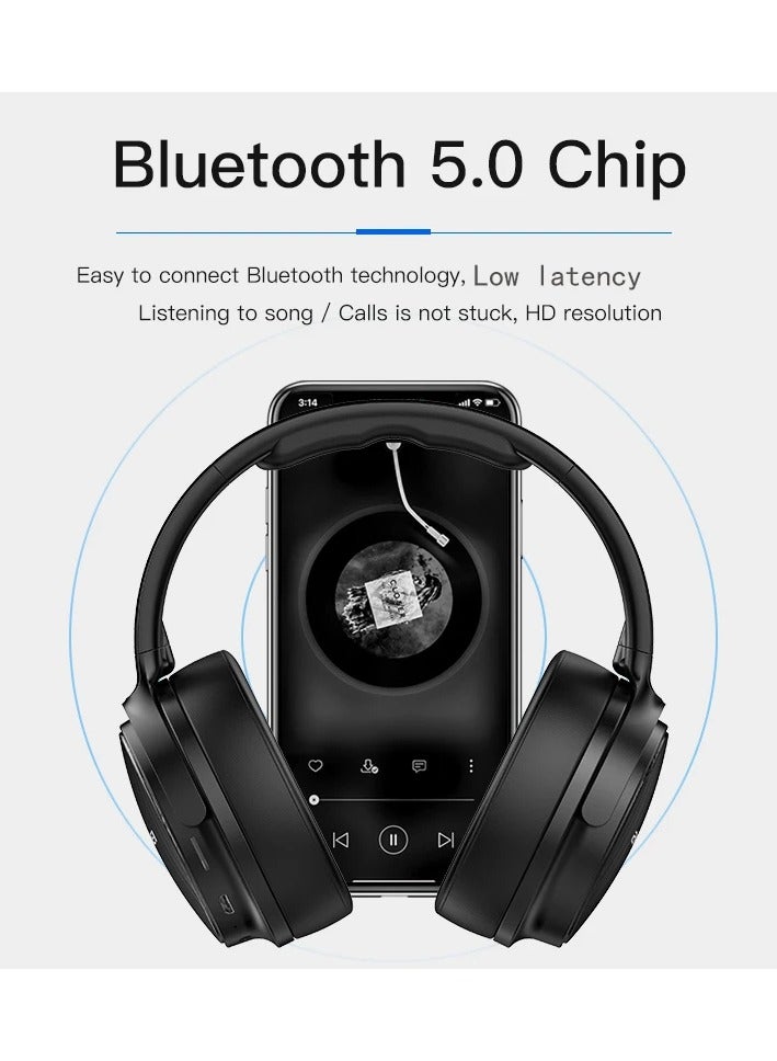 Awei A780BL Bluetooth Over-Ear Headphone Black - Image 3