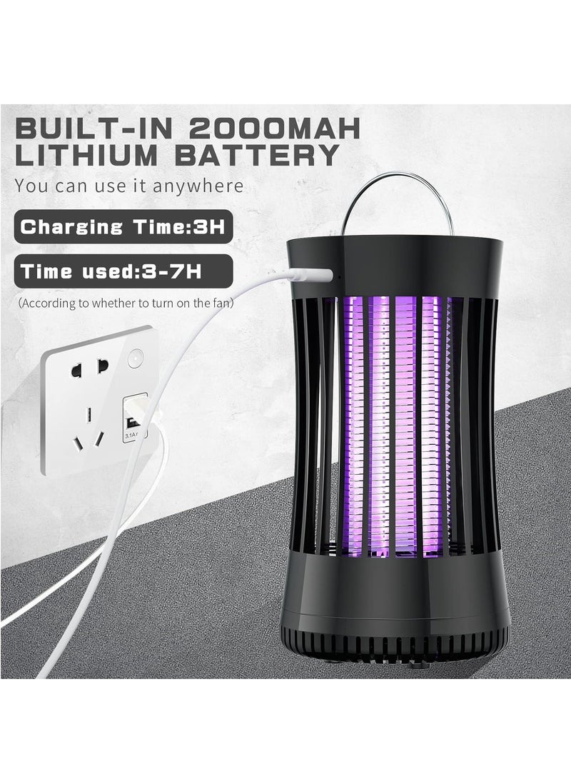Necomi Mosquito Light, Portable USB Electronic Rechargeable Mosquito/Insect Killer for Summer Travel, Outdoor Camping, Yard, Home & Garden, Indoor Mosquitoes (Black) - Image 4