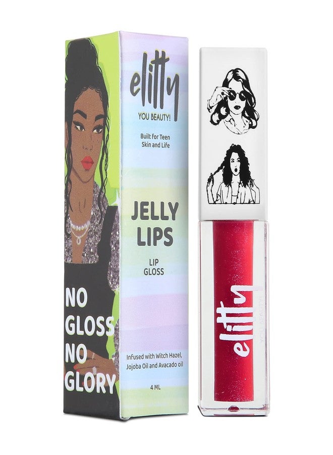 Elitty Jelly Lips- Mauve Lip Gloss for High Shine, Glossy Finish & Hydrating Lips with Jajoba Oil & Vitamin E | Vegan & Cruelty-Free, Pretty Savage (4 ML) - Image 2