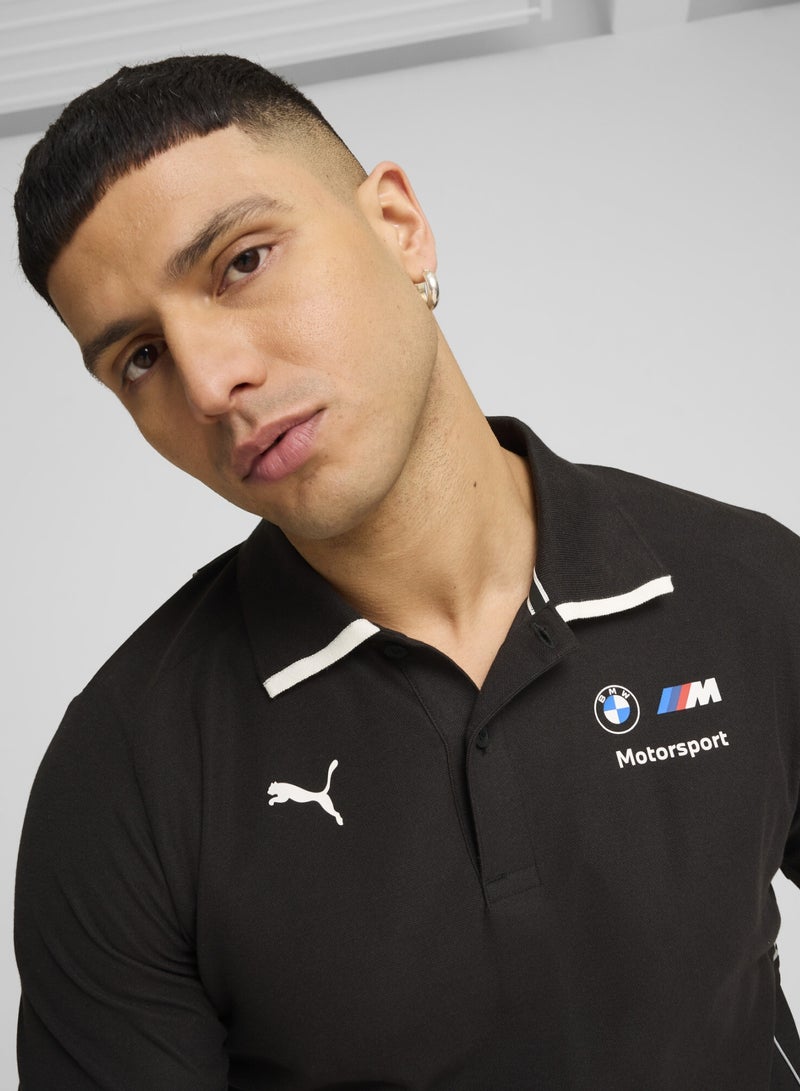 PUMA BMW M Motorsport Mens Black Polo Shirt - Image 5