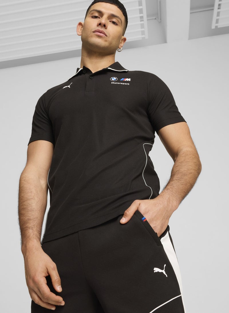 PUMA BMW M Motorsport Mens Black Polo Shirt - Image 4