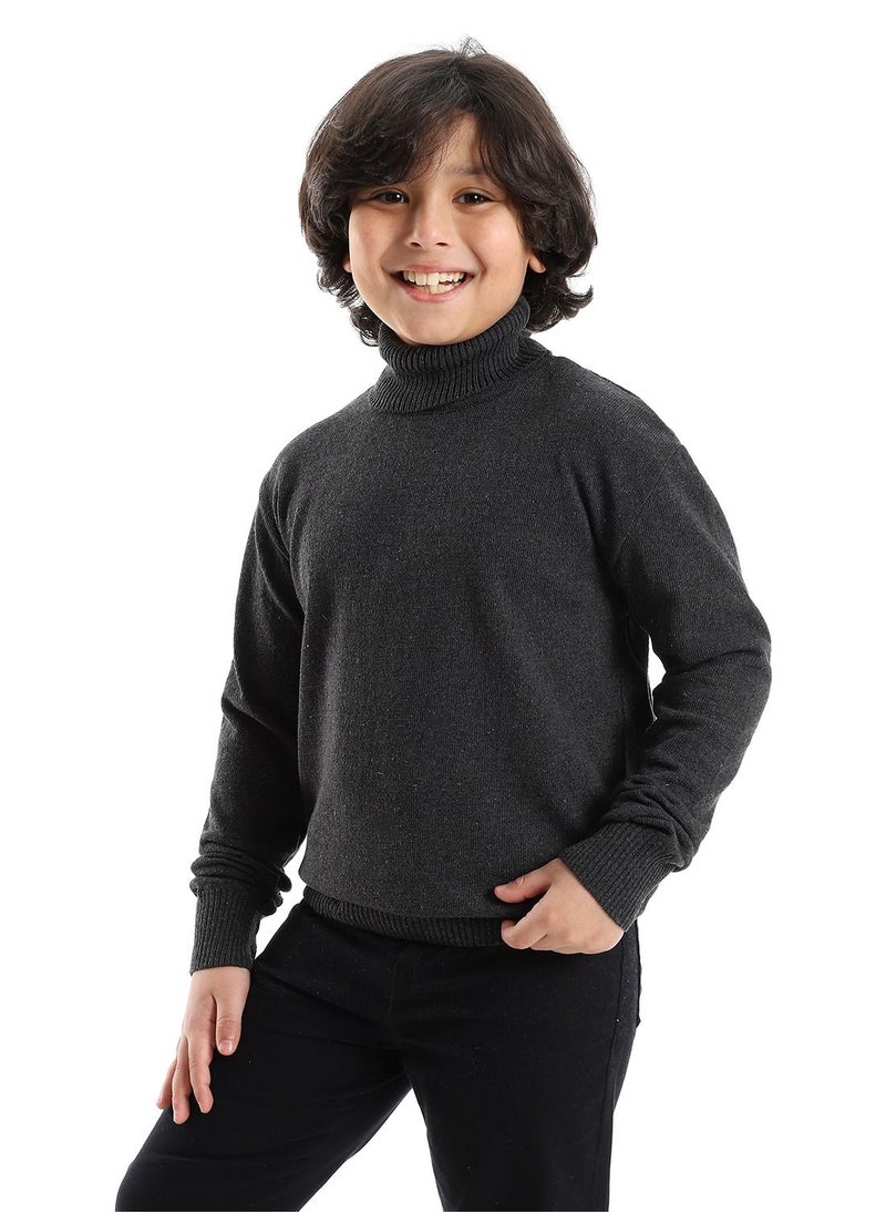 Caesar BOYS Wool Pullover With  High Neck  - Image 2