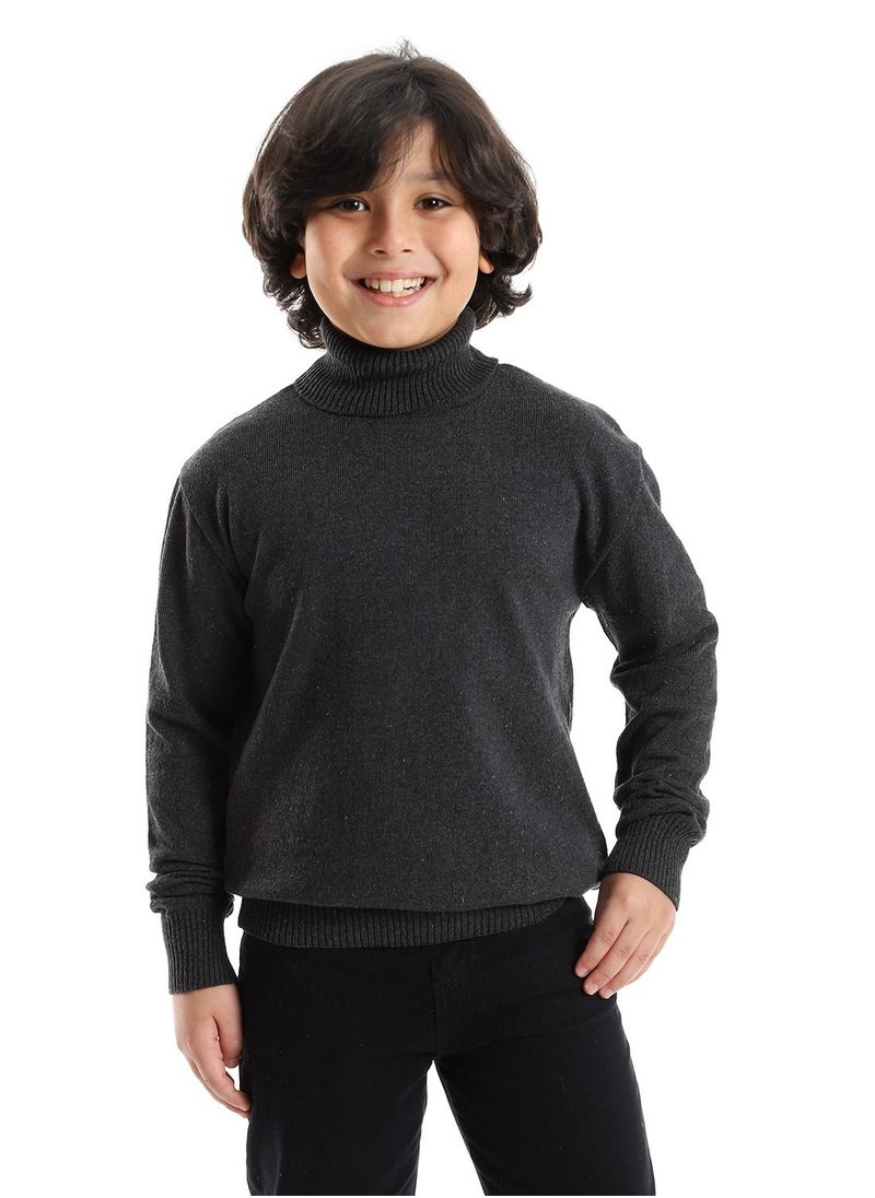 Caesar BOYS Wool Pullover With  High Neck  - Image 1