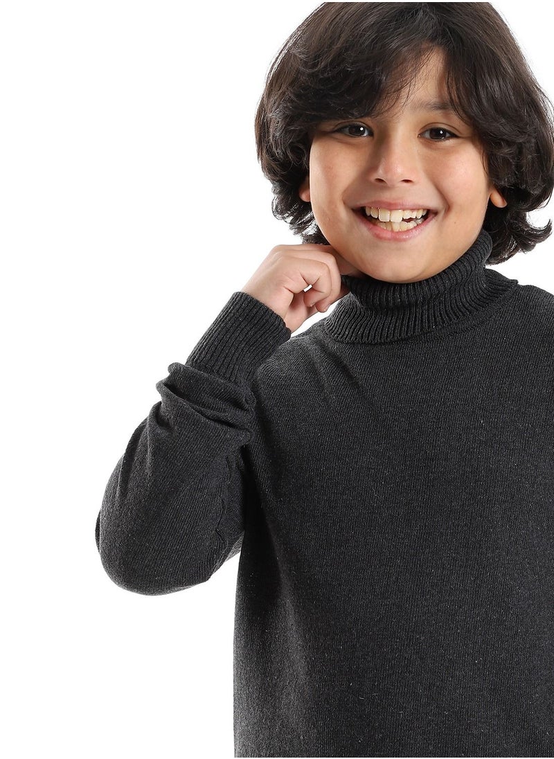 Caesar BOYS Wool Pullover With  High Neck  - Image 3