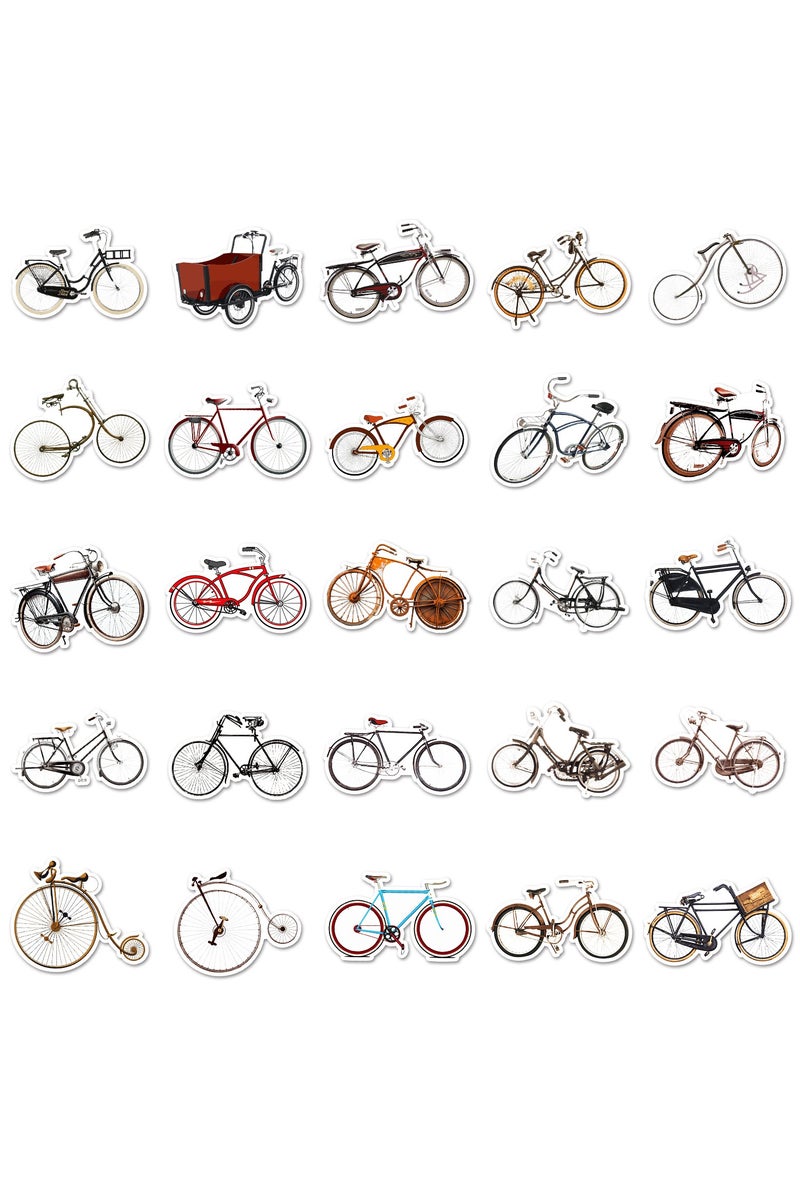 ORAINBOW 50 Pcs Bicycle Stickers Cute Aesthetic Cool Bike Sticker for Laptop Luggage Scrapbook Cars Helmet Water Bottle Computer Phone Guitar Vinyl Waterproof Funny Stickers for Teens Kids Adults - Image 5