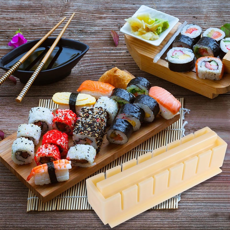 DOITOOL Sushi Maker Kit With Press and Roller  DIY Home Onigiri Mold Tool for Beginners Kitchen - Image 2