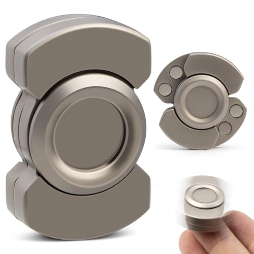 D.G.PLAYER 3-in-1 Fidget Toys Adults: Spinner, Slider & Clicker – Magnetic Stainless Steel Bearings for Super-Stable Rotation – Stress Relief, Enhanced Focus, and Habit Breaking, Christmas Party Favor Kid(Black) - Image 1