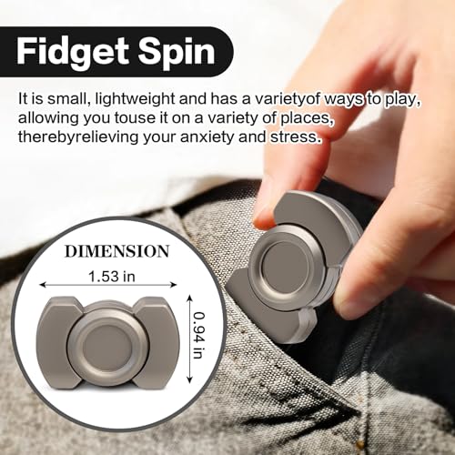 D.G.PLAYER 3-in-1 Fidget Toys Adults: Spinner, Slider & Clicker – Magnetic Stainless Steel Bearings for Super-Stable Rotation – Stress Relief, Enhanced Focus, and Habit Breaking, Christmas Party Favor Kid(Black) - Image 3