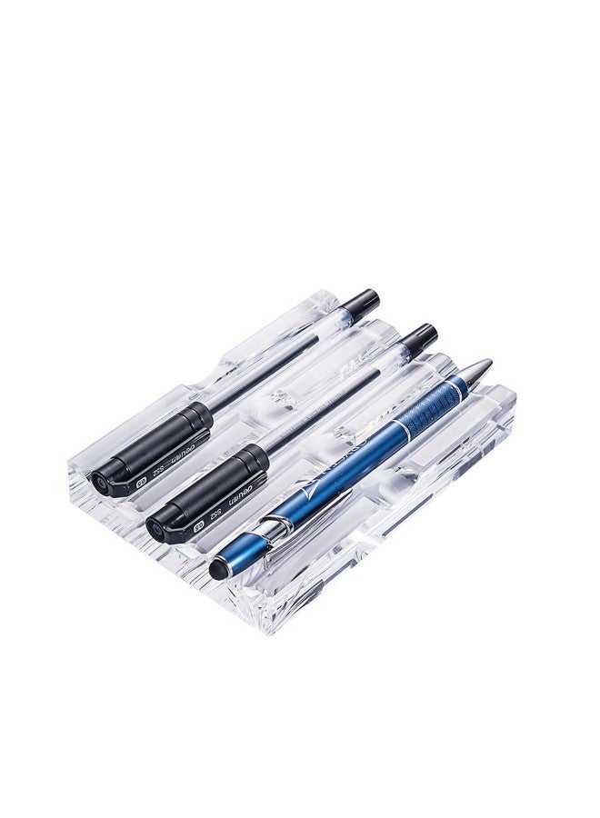 LONGWIN Office Supplies Crystal Fountain Pen Holder Desktop Organizer - Image 1