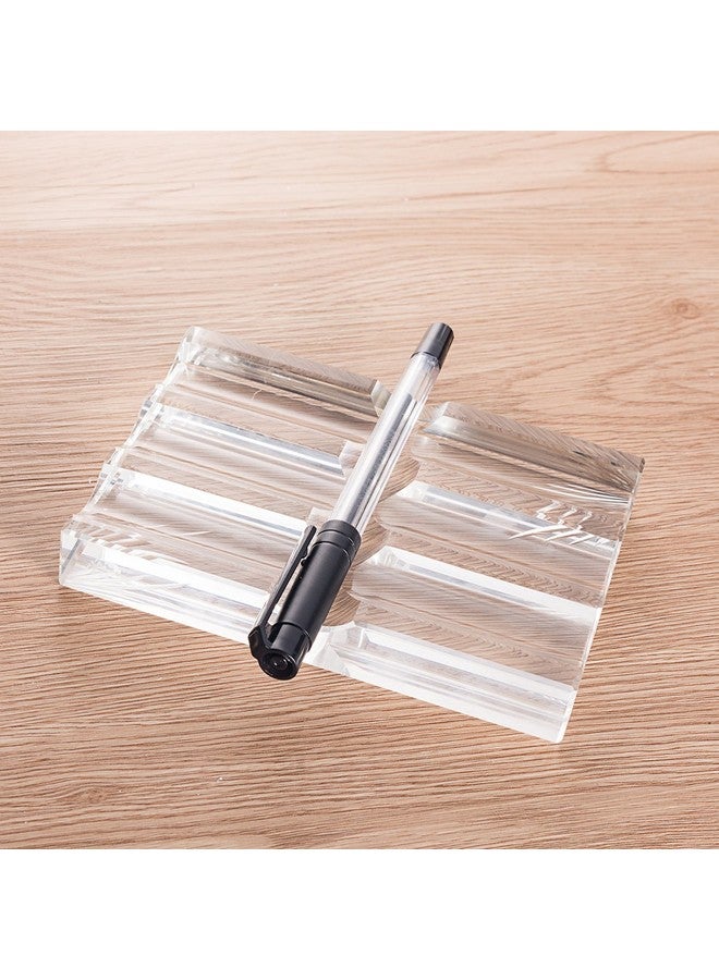 LONGWIN Office Supplies Crystal Fountain Pen Holder Desktop Organizer - Image 2