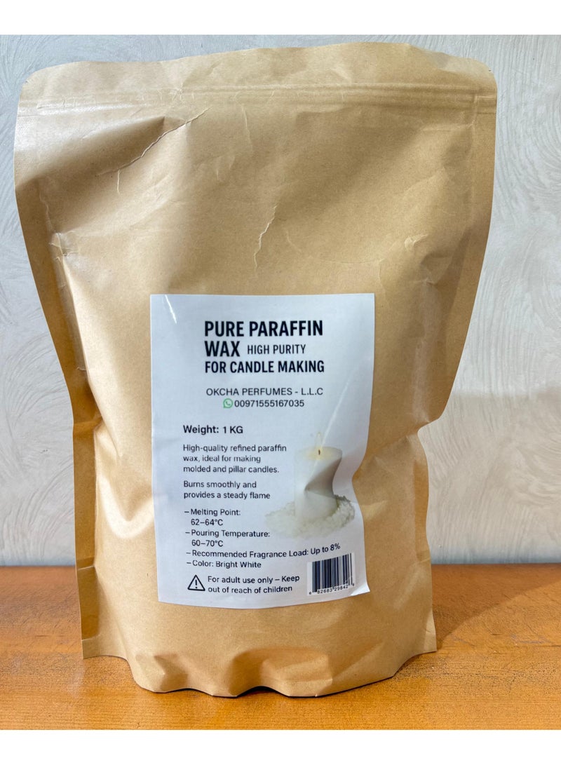 Pure Paraffin Wax – Semi-Round Pellets for High-Quality Candle Making (1 KG) - Image 2