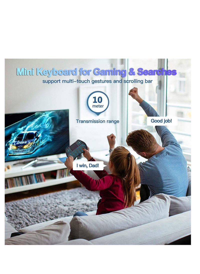 Excefore - TV Box for Android X88 PRO, 12.0 4GB RAM 32GB ROM T95Z Plus H618 2.4GHz/5.8GHz, with 6K Wi-Fi 6 TV Box, 3D HDR10+ Bluetooth 5.0 Android TV Box, Smart TV Box with Mini Wireless Backlit Keyboard - Image 1