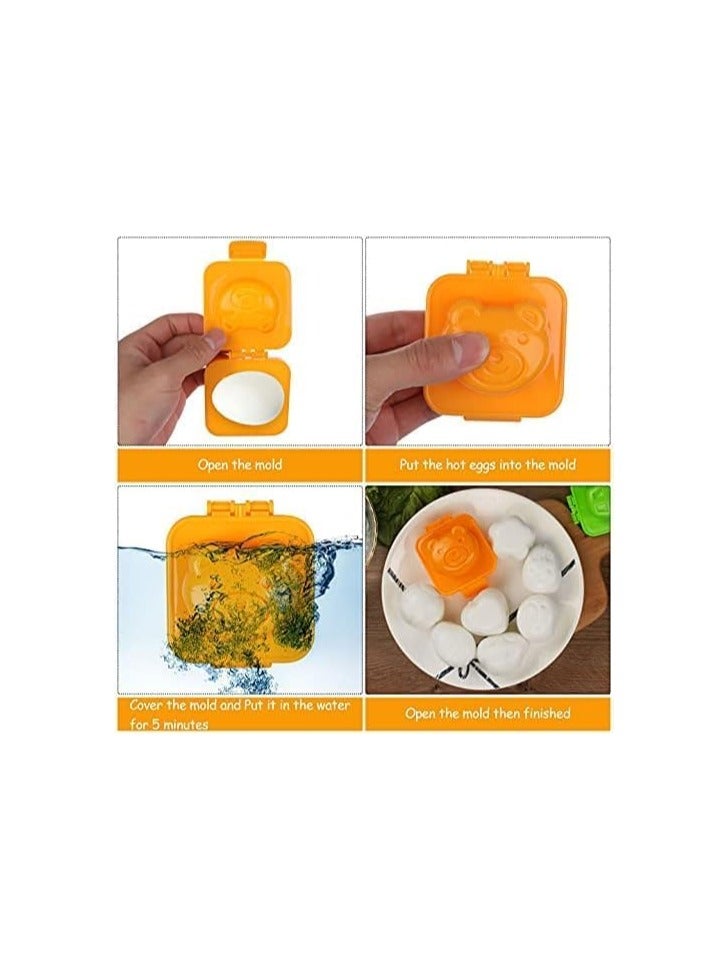 FengSVMA 10 PCS Rice Ball Maker Set - Non-Stick Mold for Egg Sushi - Includes 2 Shakers and 6 Animal Boiled Egg Molds for Beginners and Kids - Image 3