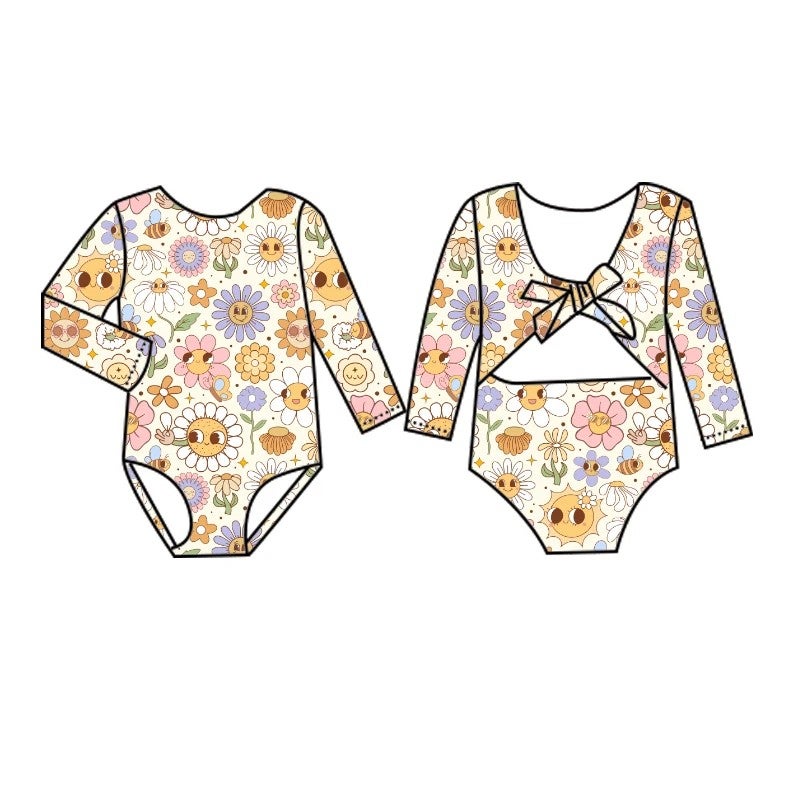 Bluejw Western Summer Style Swimsuit Sleeveless Sleeved Round Neck Cartoon Printed Shorts Beach Swimwear for Toddler - Image 3