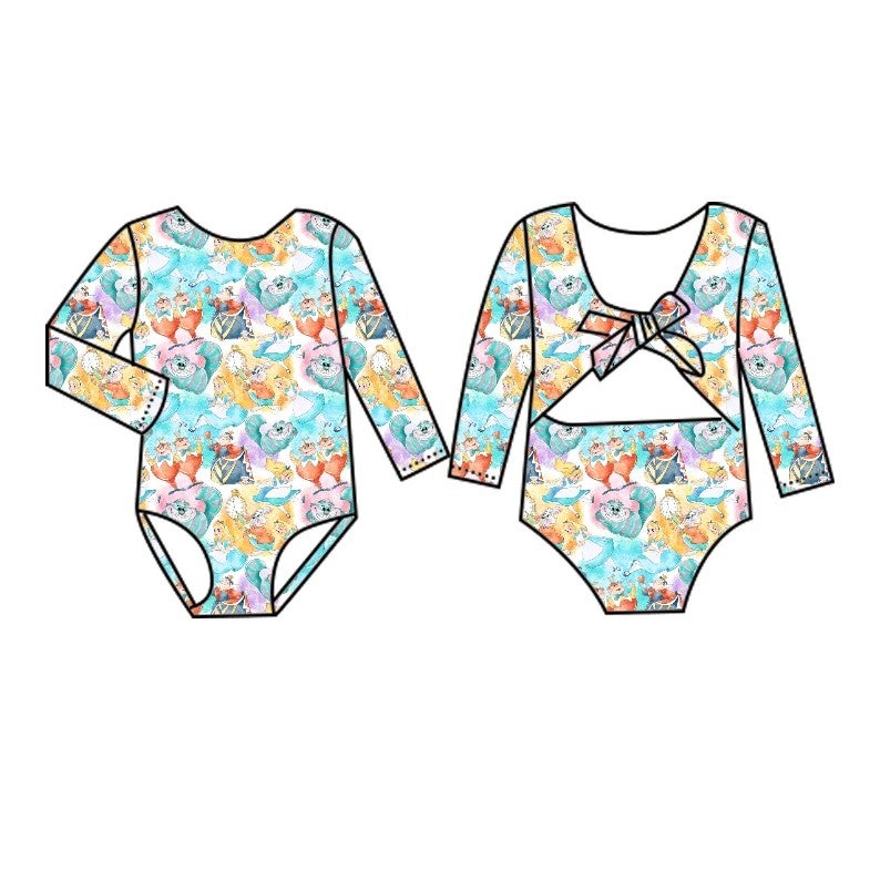 Bluejw Western Summer Style Swimsuit Sleeveless Sleeved Round Neck Cartoon Printed Shorts Beach Swimwear for Toddler - Image 4