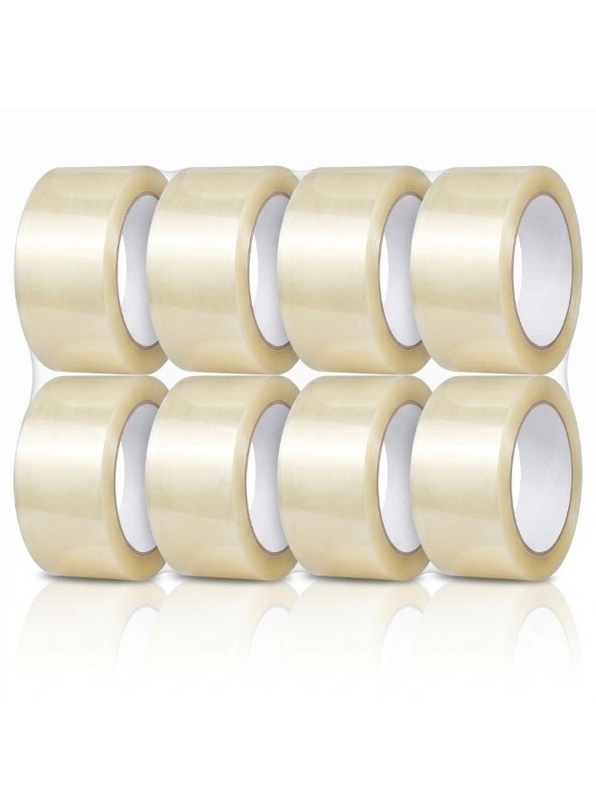 BOPP Clear Heavy Duty Shrink Wrapped Transparent Tape- 8pcs
