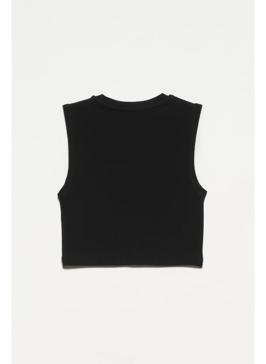 Dilvin Crop Top Black