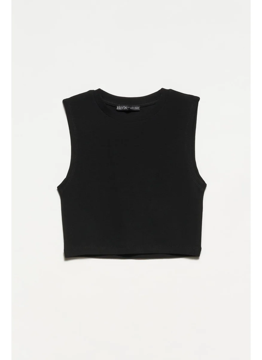 ديلفين Crop Top Black