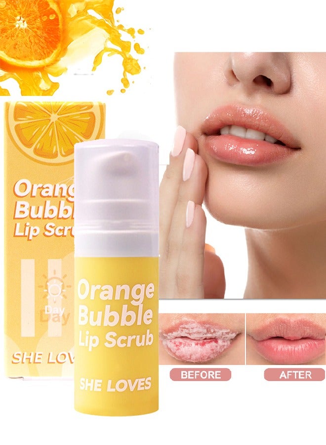 شيلافز مقشر الشفاه ذو الفقاعات البرتقالية - يوضع بالتساوي والنحافة خلال النهار ، ويصلح الشفاه الجافة المتشققة والمقشرة ، ومناسب للاستخدام قبل المكياج ، ويخلق شفاه رطبة ومرنة - Image 1