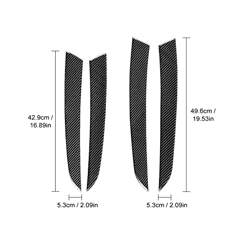 AIRSPEED for BMW E70 Door Handle Panel Cover Black Carbon Fiber Door Pull Handle Sticker Interior Decoration Accessories for BMW X5 E70 2006-2013 - Image 2