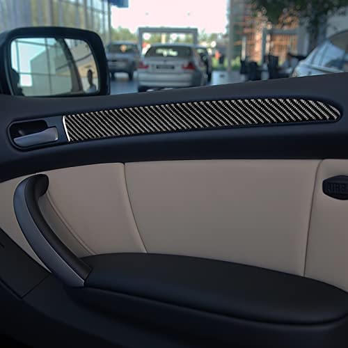 AIRSPEED for BMW E70 Door Handle Panel Cover Black Carbon Fiber Door Pull Handle Sticker Interior Decoration Accessories for BMW X5 E70 2006-2013 - Image 5
