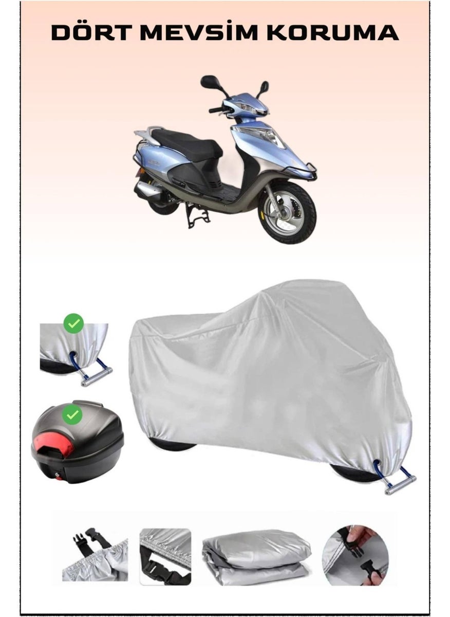 Breen Arora Ar 100-7 Special Alfa Rear Bag And Lock Compatible Gray Motorcycle Canvas, Safe  - Image 1