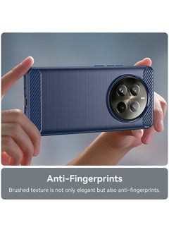 STAUD Realme 12 Pro/12 Pro+5G Case Cover with Carbon Fiber Shockproof Rugged Shell Anti-Scratch Easy Install Anti-Scratch Soft TPU Comfortable Touch Back Cover Protective Accessory（Blue）  - Image 3