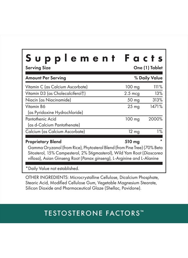 MICHAEL'S - Michael's Health Naturopathic Programs Testosterone Factors - 60 Vegetarian Tablets - Nutrients to Support Testosterone Production - Kosher - 60 Servings - Image 1