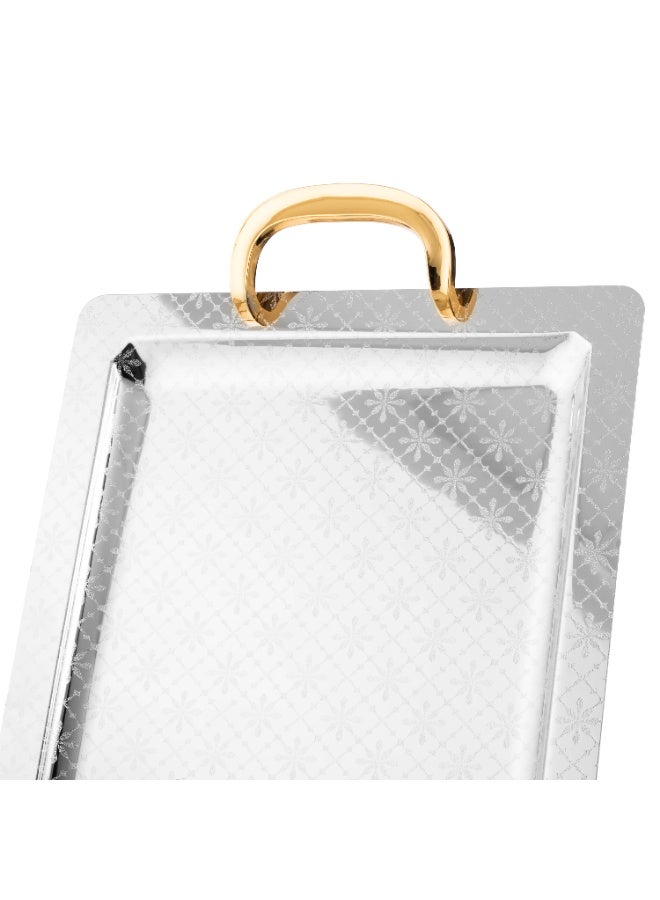 السيف  ✨ صواني السيف المعدنية الفاخرة ✨  3 مقاسات متعددة الاستعمال بلمسة راقية 🤍 - Image 3