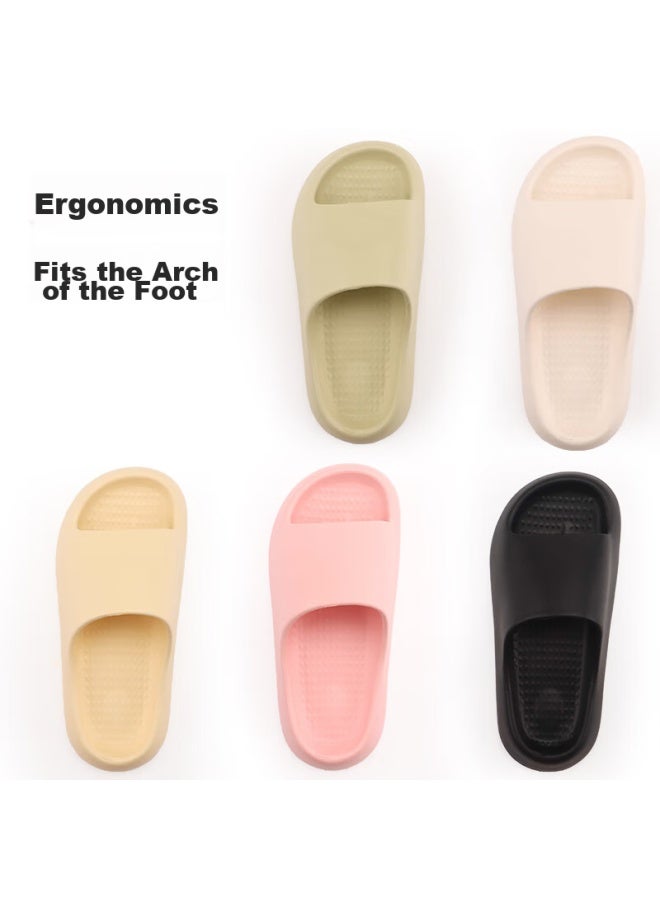 Iqgd Slippers For Men And Women, Soft-soled Floor Slippers, Non-slip Bathroom Home Slippers For Couples, 8308, Cherry Blossom Pink, Size 40-41 - Image 2