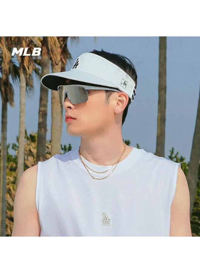 نيو ايرا MLB LA كلاسيكي مطرز أبيض قابل للتنفس حماية الشمس فيزر كاب يونيسكس عادي رياضي أنيق ومتنوع لوس أنجلوس شعار مطرز كاب مع حافة واسعة  - Image 3