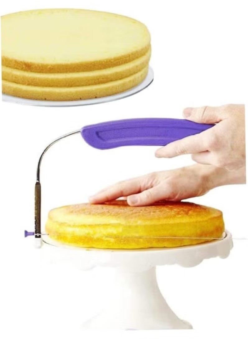 Cake Leveler Adjustable Stainless Steel Wire Cake Layer Slicer Baking Decorating Tool. - Image 4
