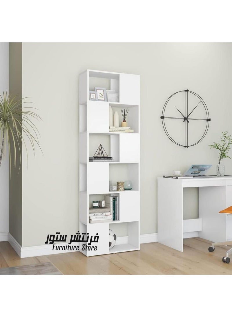 فرنتشر ستور مكتبة مودرن ، ارتفاع 180 سم - عرض 60 سم - عمق 24 سم ، من فرنتشر ستور.  - Image 1