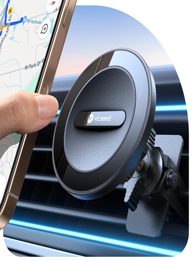 VICSEED for MagSafe Car Mount [20X Strongest Magnetic Power] Military-Grade Steel Vent Clip | 360° Secure Magnetic Phone Holder for Car Vent, Fit for iPhone 17 16 15 14 12 Pro Max & All Phones - Image 1